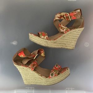 Steve Madden 💌Free Shipping Wedged Criss Cross Summer Wedge Women's Size 8.5